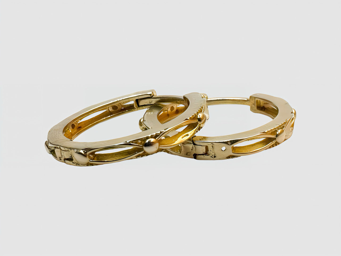 Athena's Aura 22k Gold Hoop Earrings