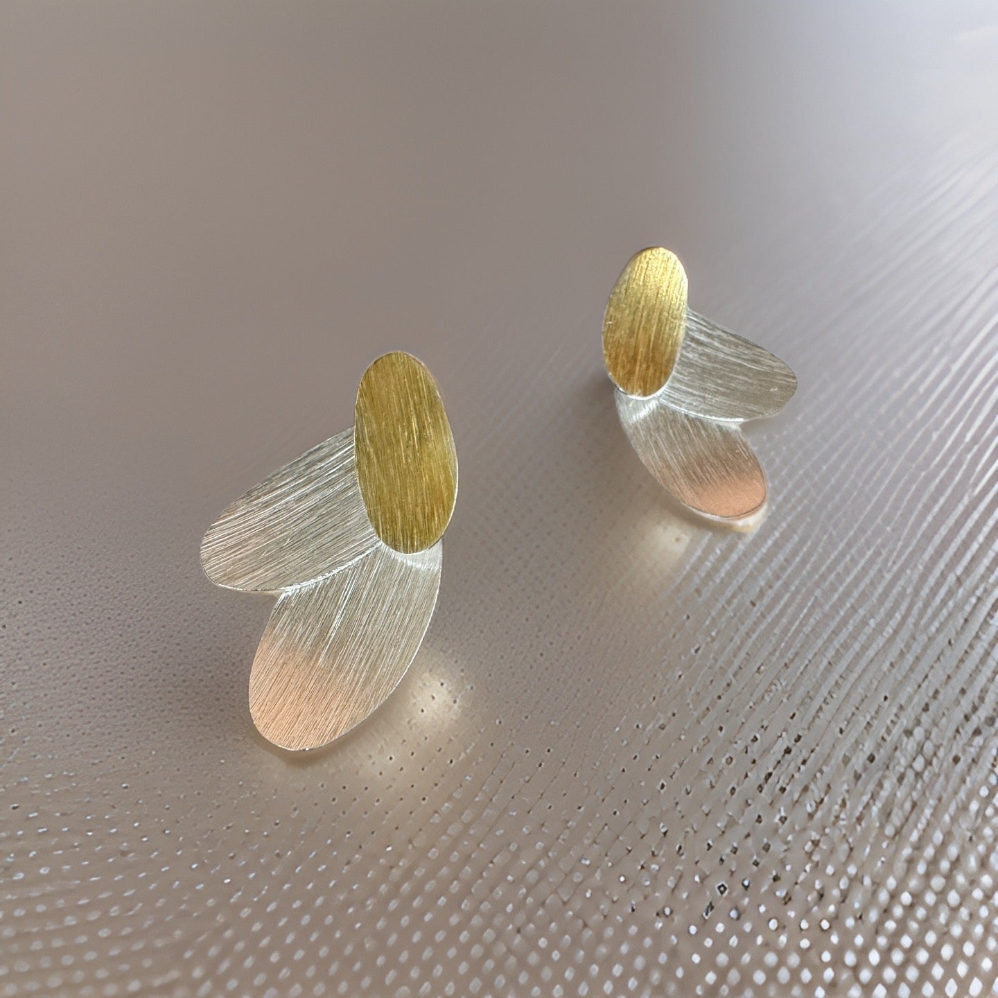 Harmony Earrings 22K Gold Thick Plated with Sterling Silver 925