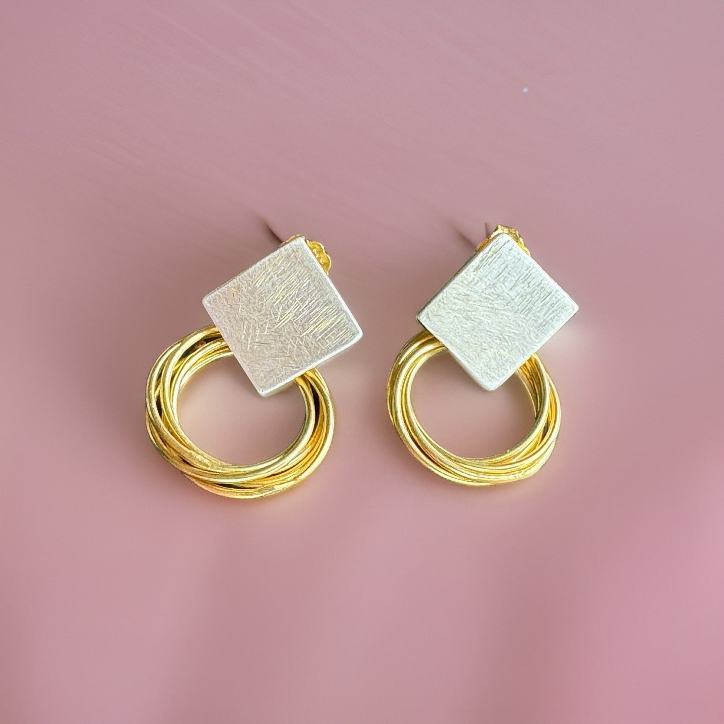 22k Gold Fusion Custom Design Statement Earrings