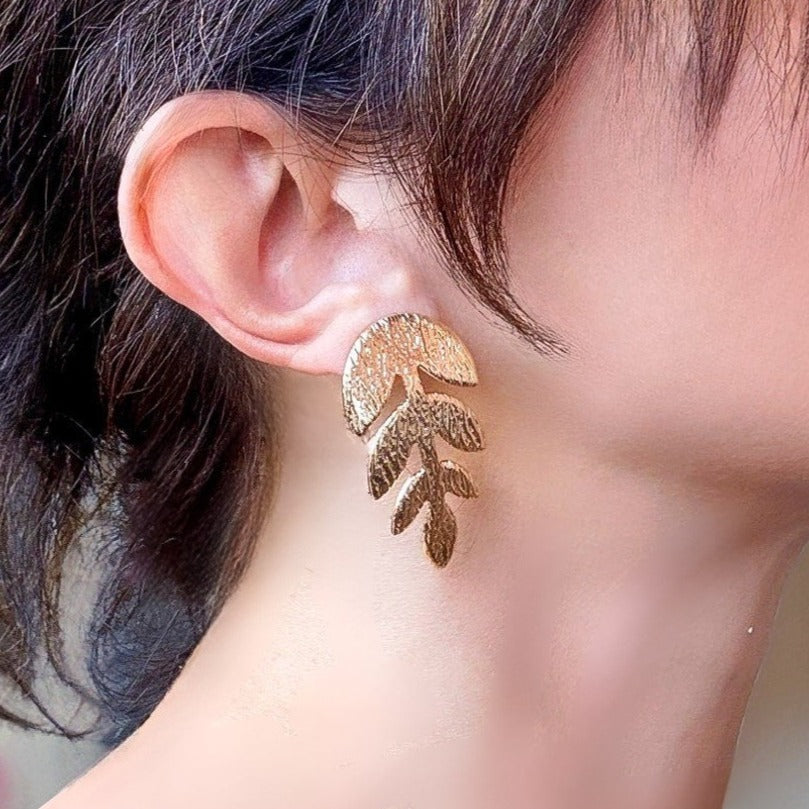 Aglow Leaf Earrings