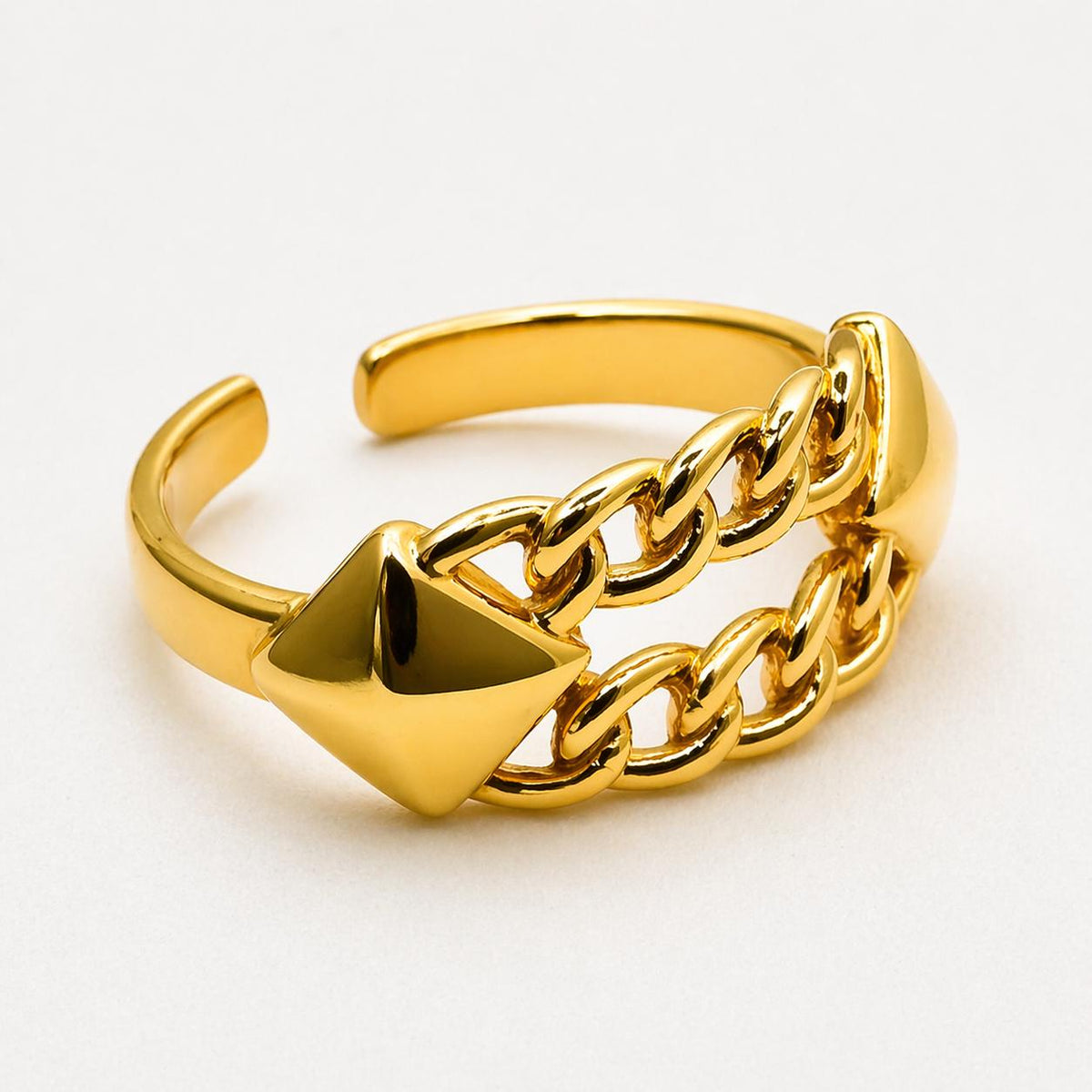 22k Gold Vermeil Chain Ring