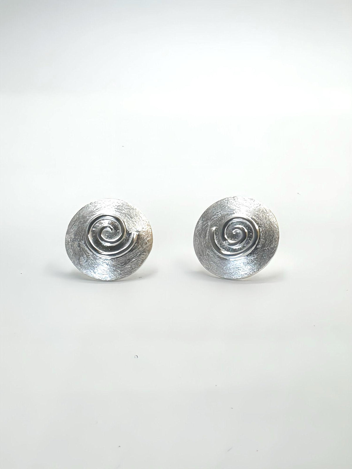 Sterling Silver Spiral Stud Earrings