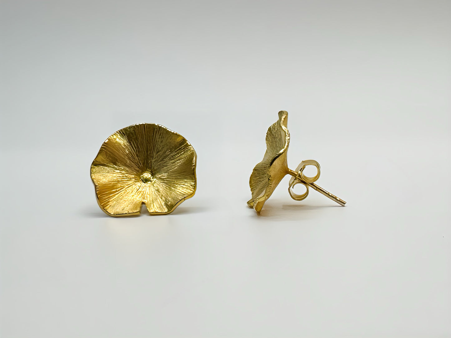 Golden Blossom 22k Gold Handcrafted Stud Earrings