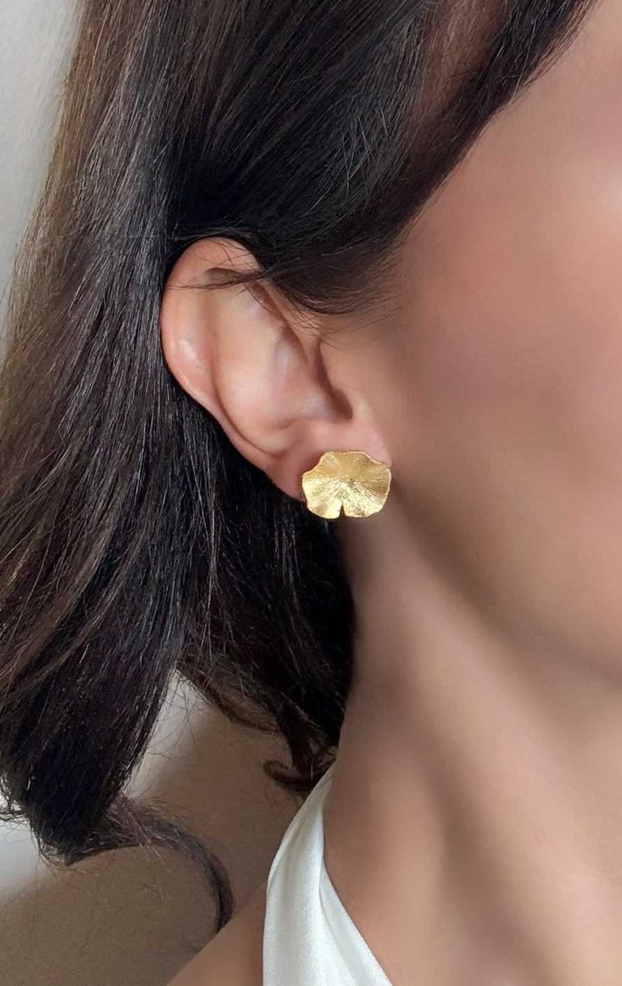 Golden Blossom 22k Gold Handcrafted Stud Earrings