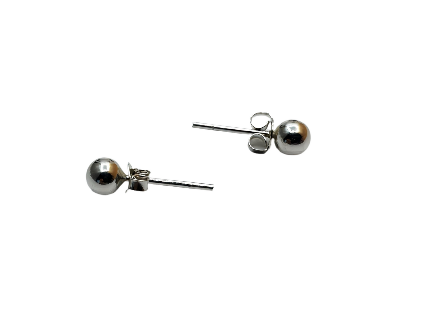 Sterling Silver Ball Stud Earrings