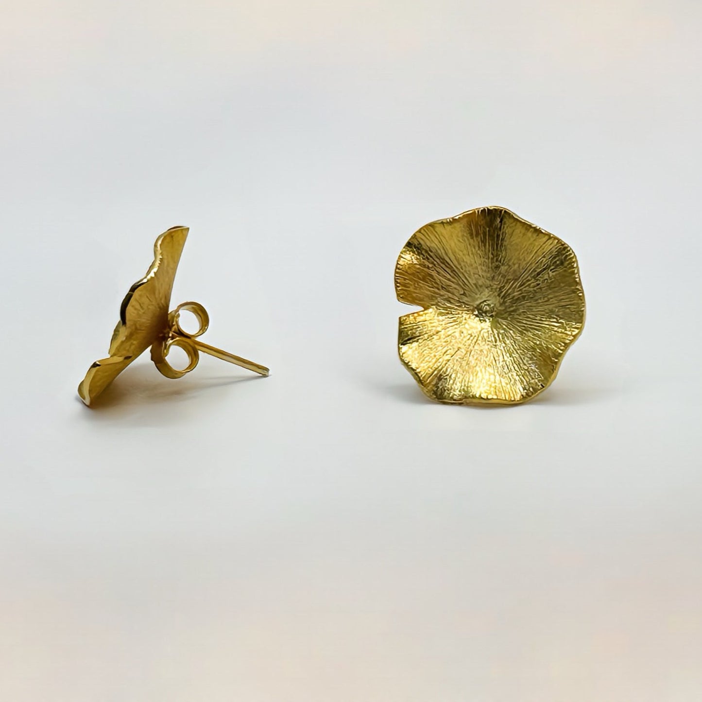 Golden Blossom 22k Gold Handcrafted Stud Earrings