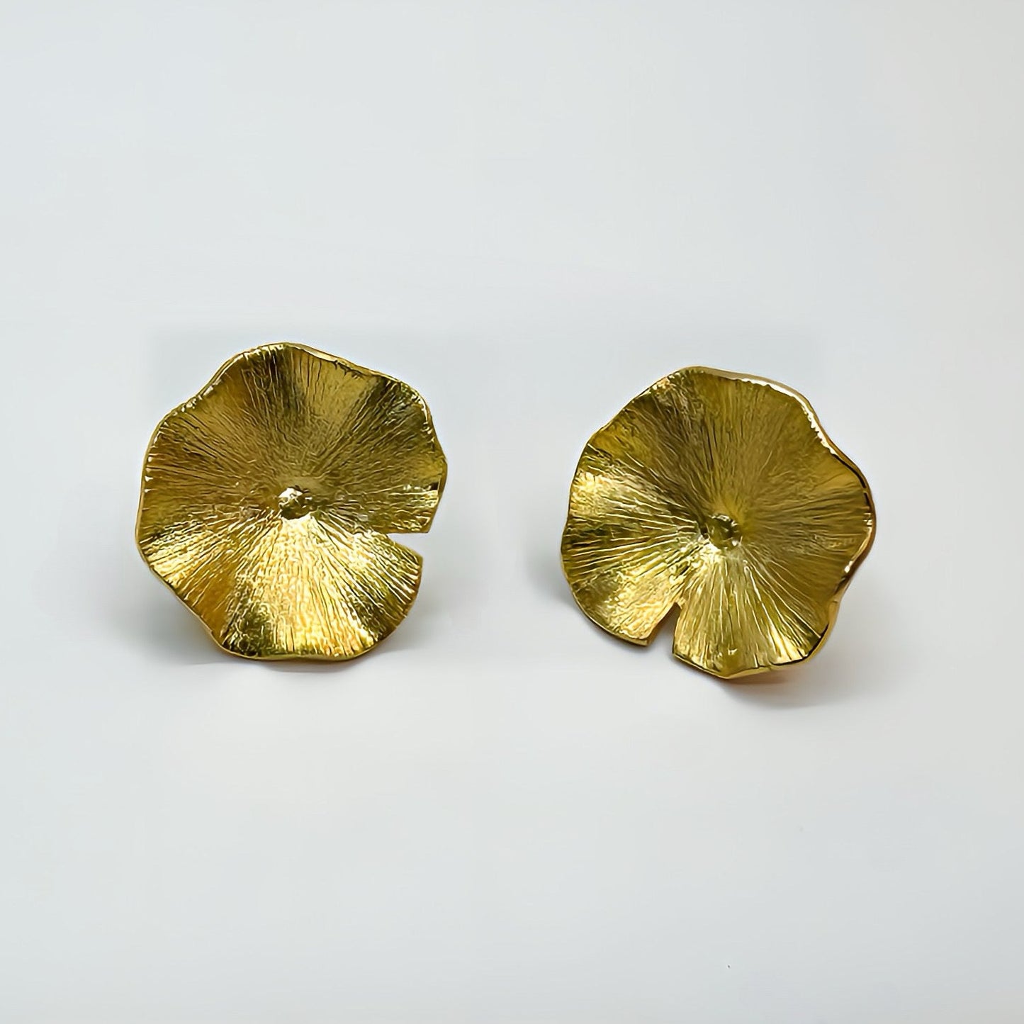 Golden Blossom 22k Gold Handcrafted Stud Earrings