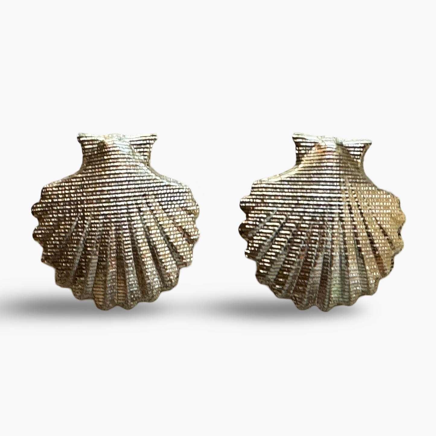 Shell Gleam No.05 Earrings Gold or Silver Options.