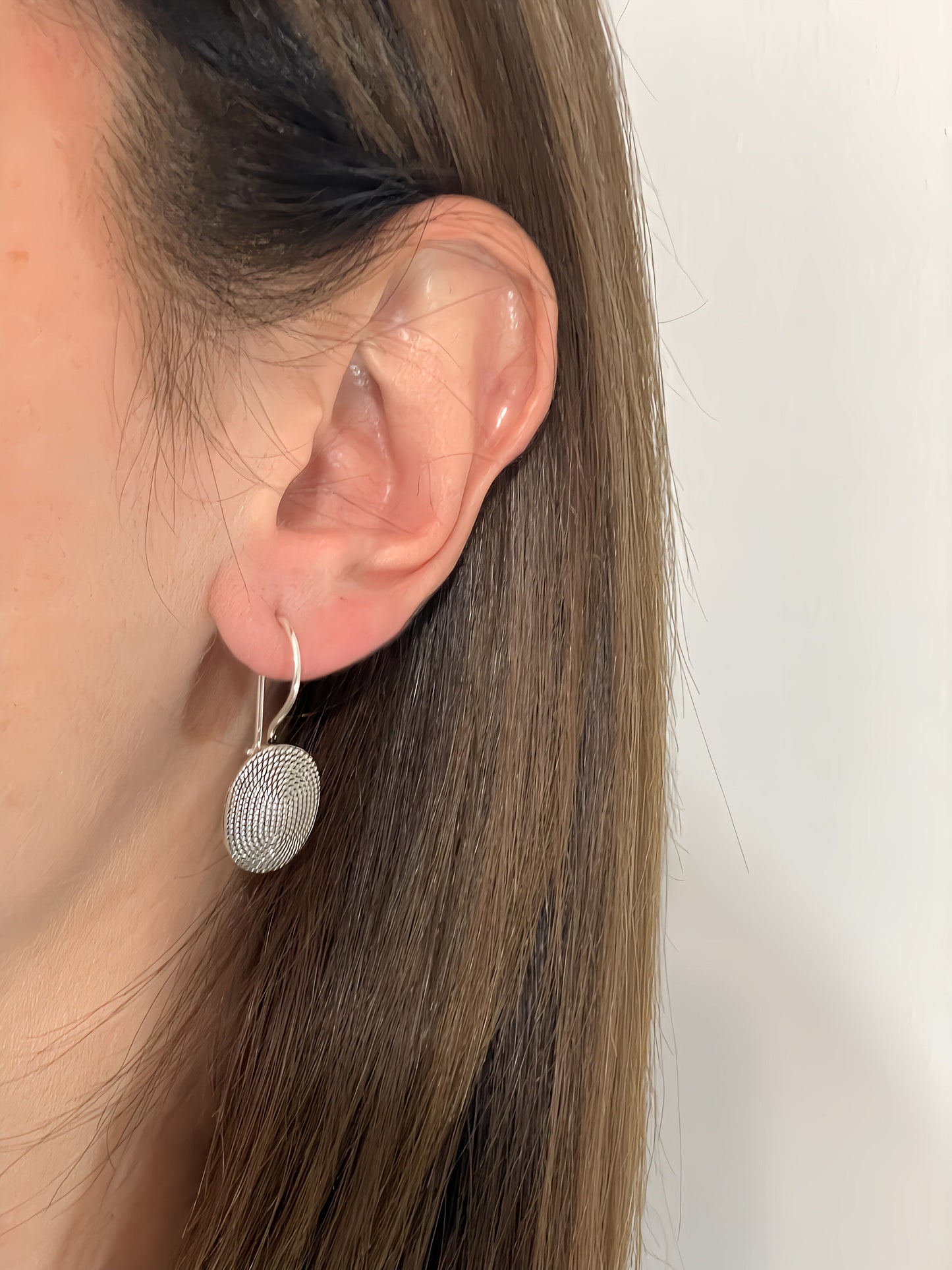 Handcrafted Braided 925 Sterling Silver Dangle Earrings