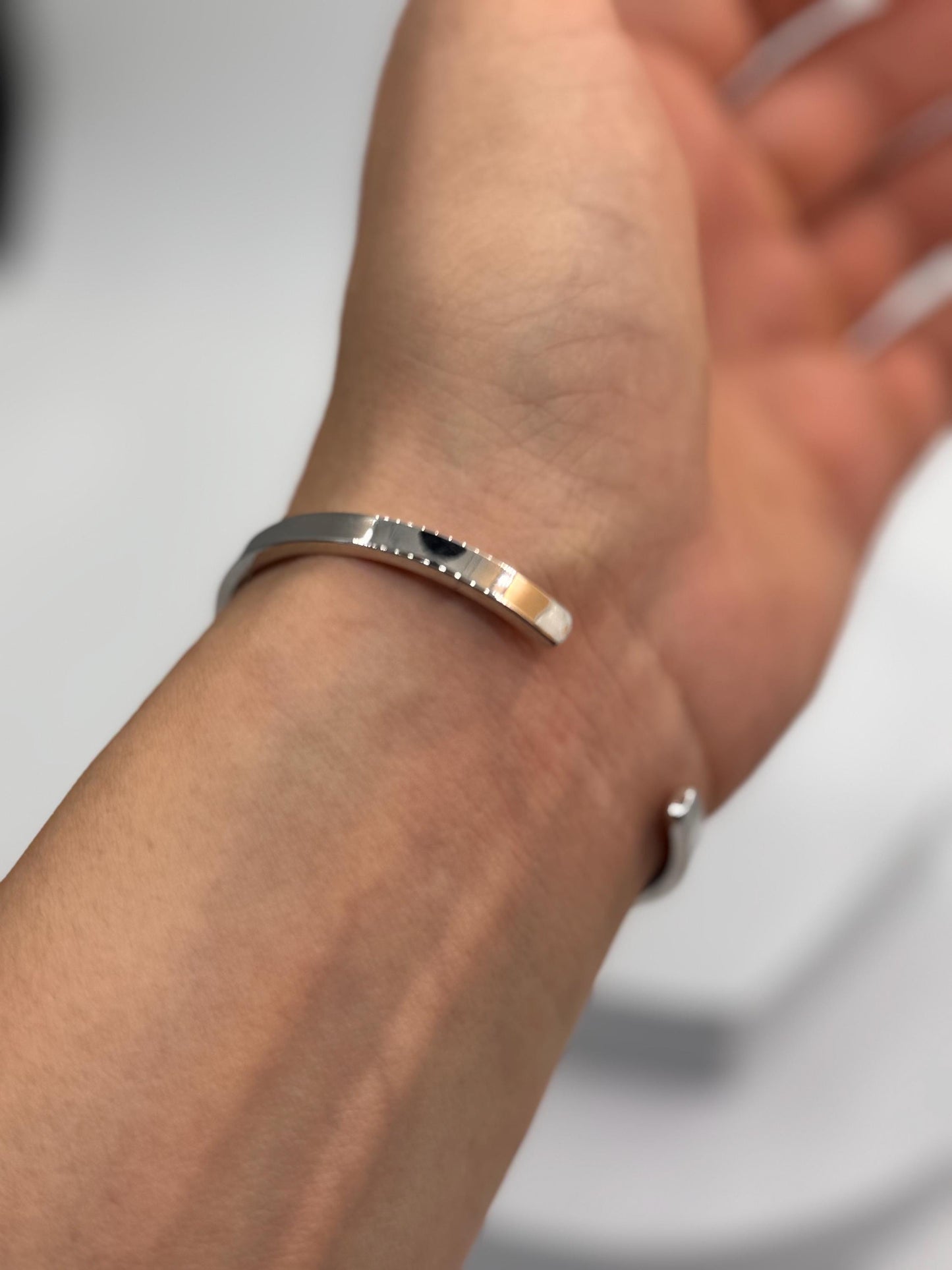 Gold Knot Stainless Steel Bangle | Adjustable Minimalist Bracelet