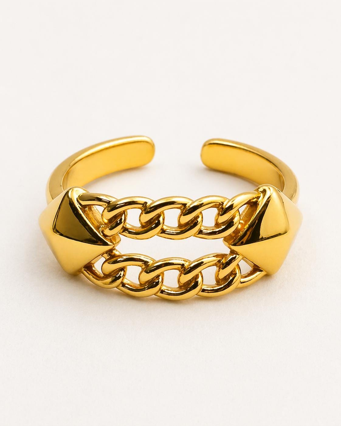 22k Gold Vermeil Chain Ring