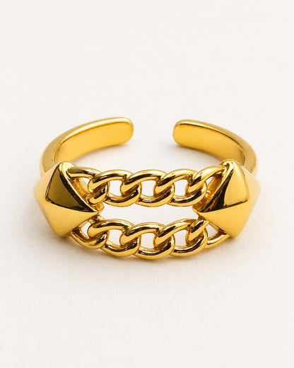 22k Gold Vermeil Chain Ring